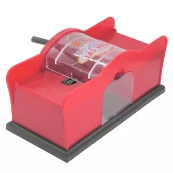 Машина для тасования игральных карт Машина для тасования карт Ручной тасовщик карт Покер UNO UME-STAR (красный) красный