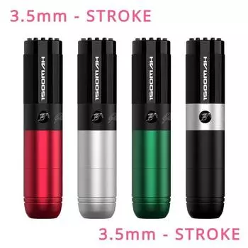 Машина для татуировки, емкость 1500 мАч, роторный беспроводной проводной перманентный тату, двухрежимный фильтр с ходом 3,5 мм для картриджей, игл, принадлежностей для татуировки чёрный