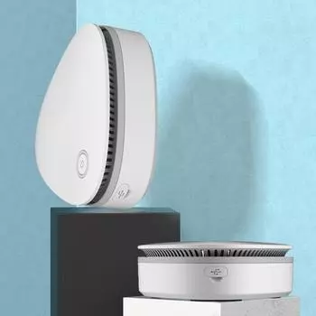 Машина для удаления запахов, очиститель воздуха, беспроводной портативный энергосберегающий малошумный освежитель воздуха для холодильника с запахом дыма белый