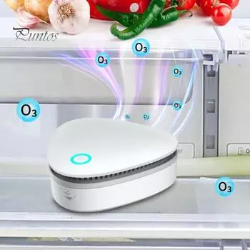 Машина для удаления запахов, очиститель воздуха, беспроводной портативный энергосберегающий малошумный освежитель воздуха для холодильника с запахом дыма белый