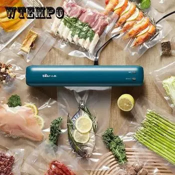 Машина для упаковки пищевых продуктов, вакуумная машина для запайки, машина для запайки, вакуумная машина для сохранения свежести, бытовая удобная машина для запечатывания пластика синий