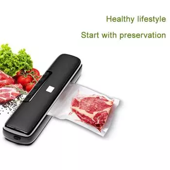 Машина для вакуумного упаковщика, автоматическая машина для консервирования сухих и влажных пищевых продуктов на кухне (включает 15 сумок для тиснения) US PLUG