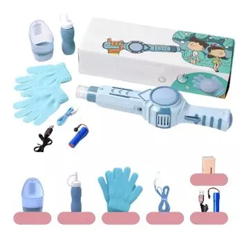 Машина для выдувания пузырей, эластичная палочка, любимый подарок для девочек на день рождения, 70 мл One Size синий