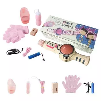 Машина для выдувания пузырей, эластичная палочка, любимый подарок для девочек на день рождения, 60 мл One Size розовый