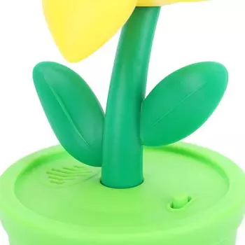 Машина для выдувания пузырей со светодиодной подсветкой и музыкой Подсолнух Электрический генератор пузырей на батарейках Bubble Blowe