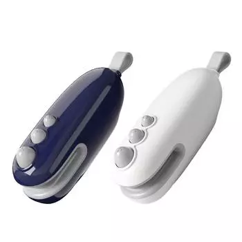 Машина для запечатывания, перезаряжаемая, 2 в 1, мини-термосварщик, пластиковый пакет, упаковочный аппарат для закусок, ручной термосварщик для продуктов питания белый