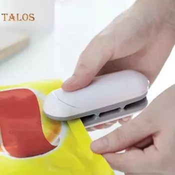 Машина для запечатывания высокоэффективная сохраняет свежесть продуктов питания 2 в 1 компактная мини портативная термосварка для дома коричневый