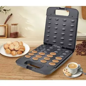 Машина для завтрака, Сэндвич-машина, Вафельница, Машина для изготовления тортов в ракушках, Электрическая прилавка для тортов, Машина для изготовления орехов чёрный