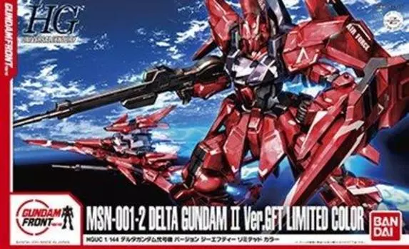 Машина HGUC1/144 delta Gundam с двумя номерами. Лимитированная цветная версия Gundam, передняя часть Токио.
