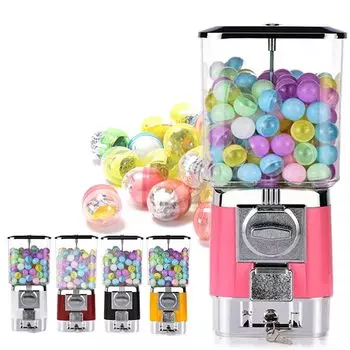 Машина Kurflo Gacha для монет 100 иен Коммерческая капсульная машина Gacha Gacha Body в стиле ретро Событие 100 капсул Gacha Gacha в подарок РОЗОВЫЙ 450200200 мм розовый
