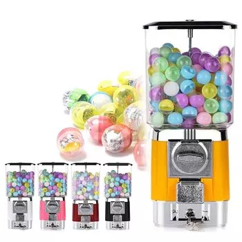 Машина Kurflo Gacha для монет 100 иен, коммерческая капсульная машина Gacha Gacha Body в стиле ретро, подарок на 100 капсул Gacha Gacha YELLO 450200200 мм жёлтый