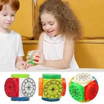 Машина времени Скоростной куб УФ-печать Без наклеек Пронумерованный куб Фокусировка Обучение Портативный C