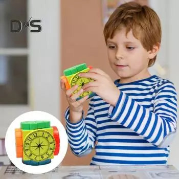 Машина времени, скоростной куб, УФ-печать, без наклеек, пронумерованный куб, обучение фокусировке, портативный, для детей и взрослых, для начинающих, образовательный куб-головоломка, игрушка A