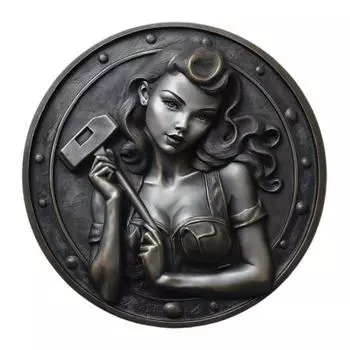 Машинист Женщина Монета Взрослая Монета Вызова Пара Интимность Монета Коллекционная Сексуальный Счастливый Токен Подарок-Прикол для Женщин Мужчин Вечер Свиданий