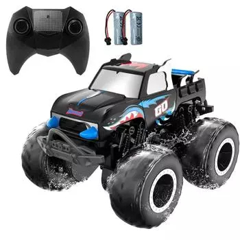 Машинка-амфибия на радиоуправлении 2.4 1:20 ГГц внедорожный вездеходный радиоуправляемый автомобиль игрушки для бассейна лодка с дистанционным управлением подарки для детей мальчиков