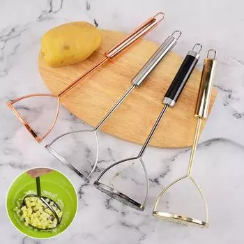 Машинка для картофеля из нержавеющей стали, длинная ручная морковь, пищевая многофункциональная ручка, авокадо, овощное пюре серебряный