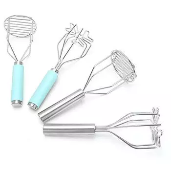 Машинка для картофеля из нержавеющей стали с длинной ручкой, пищевой многофункциональный ручной инструмент для измельчения моркови, авокадо, овощей, кухонные гаджеты A