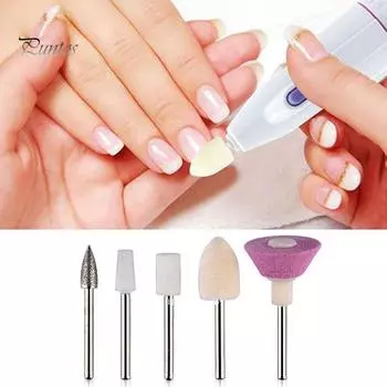 Машинка для маникюра Puntos Nail Art, 5 шт., шлифовальные сверла, полировальный инструмент для электропилы 5pcs/set