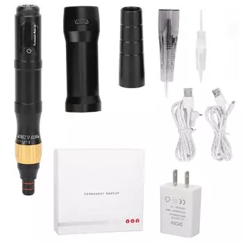 Машинка для микроблейдинга бровей и глаз с регулируемой скоростью, электрическая ручка для полуперманентной татуировки