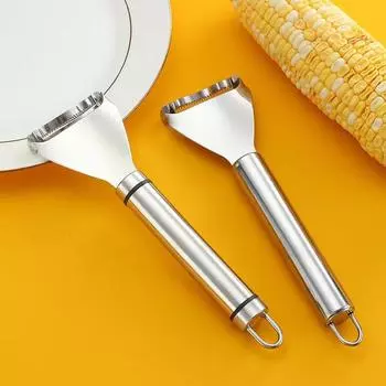 Машинка для очистки кукурузы из нержавеющей стали, молотилка для кукурузы, легкая очистка для очистки кукурузы, ручка, ножи для кукурузы, овощечистка, кухонные инструменты для фруктов и овощей