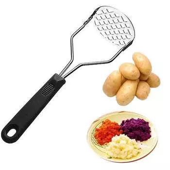 Машинка для прессованного картофеля, рисер, соковыжималка для пюре, толкатель для картофеля, гладкая дробилка для пюре, инструменты для фруктов чёрный