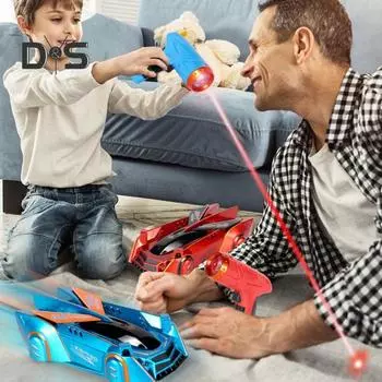 Машинка для скалолазания на стене с дистанционным управлением, светодиодной подсветкой, инфракрасным датчиком, детская трюковая машинка с дистанционным управлением, гоночный автомобиль с несколькими направлениями движения, игрушка для малышей и мальчиков,