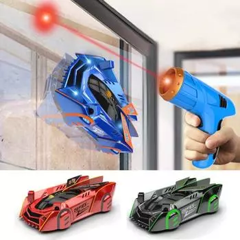 Машинка для скалолазания на стене с дистанционным управлением, светодиодной подсветкой, инфракрасным датчиком, детская трюковая машинка с дистанционным управлением, гоночный автомобиль с несколькими направлениями движения, игрушка для малышей и мальчиков,