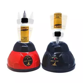 Машинка для смешивания чернил для татуировок и лака для ногтей Мини-шейкер для встряхивания клея для лака для ногтей Машинка для смешивания пигмента для татуировок и чернил чёрный