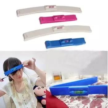 Машинка для стрижки челки, ножницы-триммеры, профессиональная линейка для стрижки бахромы, линейка для стрижки волос, сделай сам, обрезка челки синий