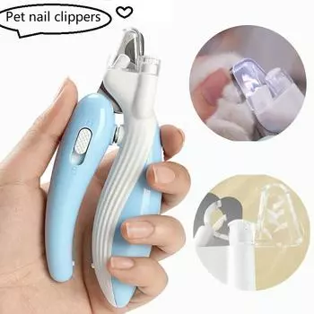 Машинка для стрижки когтей для кошек, профессиональный триммер для когтей домашних животных, триммер для когтей собак со светодиодной подсветкой, машинка для стрижки когтей домашних животных