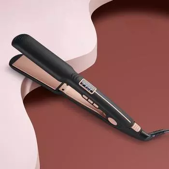 Машинка для стрижки кукурузы с регулируемой температурой, широкая пластинчатая железная пушистая электрическая машинка для стрижки кукурузы US Plug чёрный