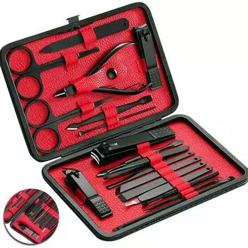 Машинка для стрижки ногтей из нержавеющей стали, триммер, набор для ухода за ушами, маникюрный педикюр, инструменты для ногтей 7PCS