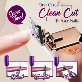 Машинка для стрижки ногтей с острыми широкими зубцами, регулируемая во французском стиле, профессиональная, специальный тип, U-образная кромка разноцветный