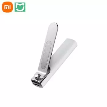 Машинка для стрижки ногтей Xiaomi mijia, острая нержавеющая сталь, резак с защитой от брызг, очиститель ногтей, маникюр, педикюр M белый