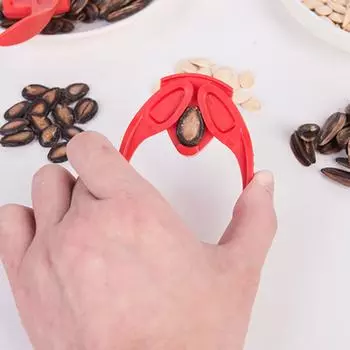 Машинка для стрижки семян дыни, шелушащая гайка, зажим для семян дыни, артефакт, кухонный инструмент One Size красный