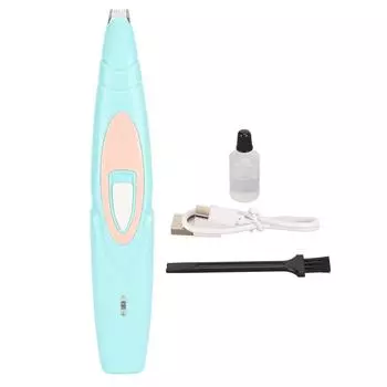 Машинка для стрижки собак Профессиональная безопасная электрическая аккумуляторная машинка для стрижки лап для собак, кошек и домашних животных синий