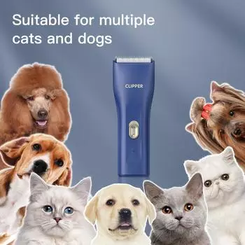 Машинка для стрижки спутавшейся шерсти у кошек, бритва для кошек, бесшумные машинки для стрижки домашних животных, беспроводные машинки для стрижки спутавшейся шерсти, машинки для стрижки длинных волос у кошек. Посетите t LGL006 синий