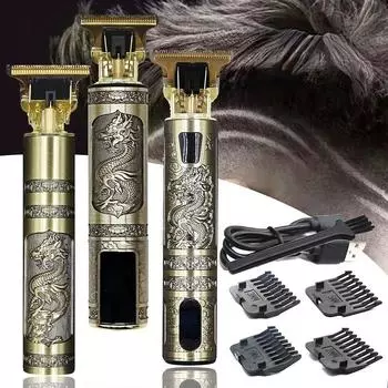 Машинка для стрижки волос, электрическая машинка для стрижки волос, профессиональная мужская бритва, триммер для мужчин, парикмахерская, перезаряжаемая через USB
