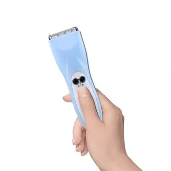 Машинка для стрижки волос AMOBEBE со светодиодной подсветкой, японская инструкция, в комплект входит адаптер с сертификатом PSE для детей, водонепроницаемая, перезаряжаемая, ЖК-дисплей, в комплекте,