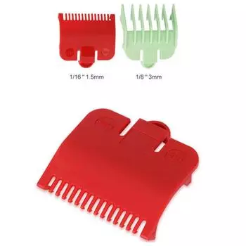 Машинка для стрижки волос, насадка-расческа, размер насадки, сменная парикмахерская 3/6/10/13/16/19/22/25/1,5/4,5 мм красный/зелёный