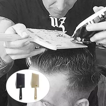 Машинка для стрижки волос, расческа с длинной ручкой, точная система выравнивания, компактное полезное масло, челка для волос, парикмахерский уровень для салона бежевый