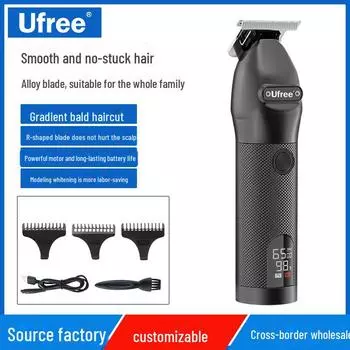 Машинка для стрижки волос с USB-зарядкой, масляной головкой и аккумулятором емкостью 1500 мАч