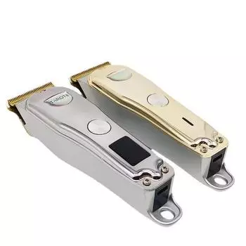 Машинка для стрижки волос с ЖК-дисплеем и зарядкой от USB, Т-образной формы, нулевым лезвием и градиентной резьбой 805 without power digital display серебряный