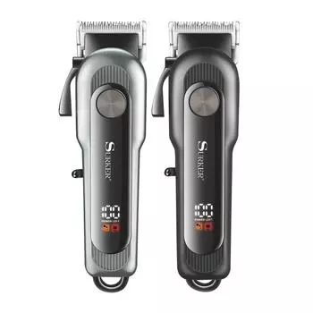 Машинка для стрижки волос SURKER для мужчин, беспроводная машинка для стрижки волос, набор для стрижки волос, профессиональный USB-триммер