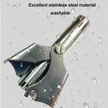 Машинка для стрижки волос в носу для мужчин и женщин, портативная ручная машинка для стрижки волос в носу, моющаяся и нержавеющая сталь серебряный