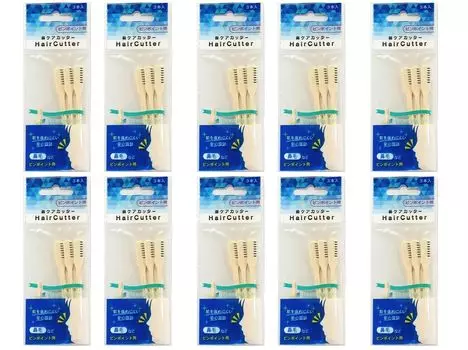 Машинка для стрижки волос в носу Nikken, набор из 3 предметов, 10 пакетов (10)