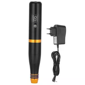 Машинка для татуажа бровей полуперманентная 3-х скоростная ручка для подводки губ и глаз EU Plug