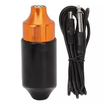 Машинка для татуировки постоянного тока с зажимом для татуировки, мотор для боди-арта для татуировщика оранжевый