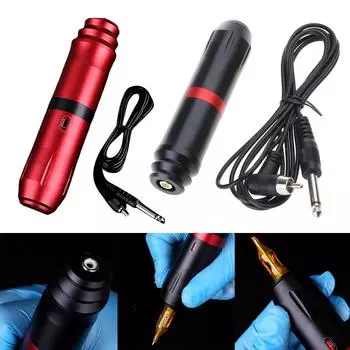 Машинка для татуировки с мощным мотором 10000 об/мин, перманентный макияж, брови, губы, машинка для татуировки, ручка для татуировщиков чёрный