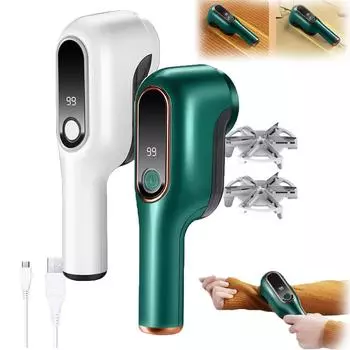 Машинка для удаления катышков, бритва для удаления катышков, 6-лезвийная аккумуляторная бритва для ткани, 2-скоростная машинка для удаления катышков с цифровым светодиодным дисплеем, электрическая машинка для удаления катышков One Size зелёный